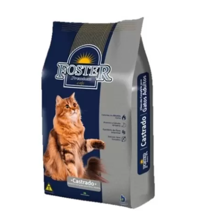 Ração Foster Cats Premium Especial Para Gatos Castrado 10kg - BRAZILIAN PET FOODS