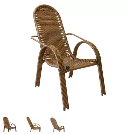 Cadeira em Junco Naja Varanda/area Externa Luxo Argila - CADEIRAS BELLE