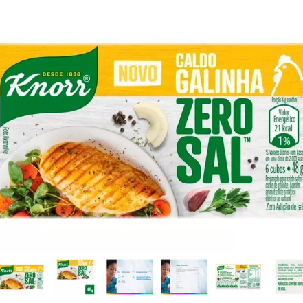 Caldo Knorr Galinha Zero Sal em Cubos 48g