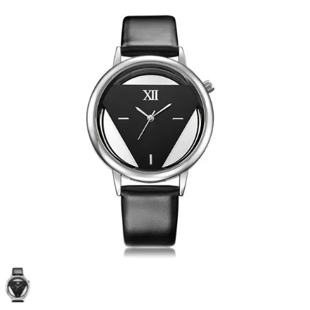Relógio pulso feminino Transparente JP Time Preto