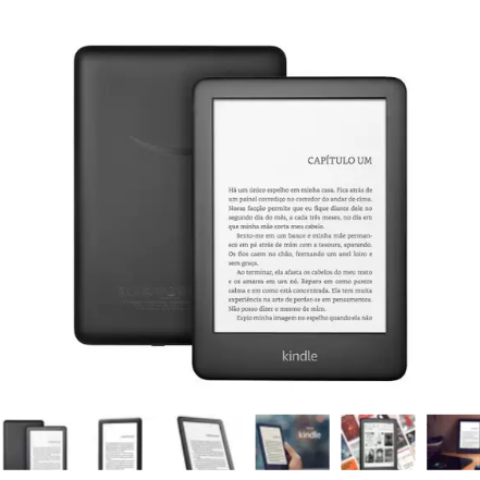 Kindle 10ª geração com iluminação embutida, Preto AMAZON