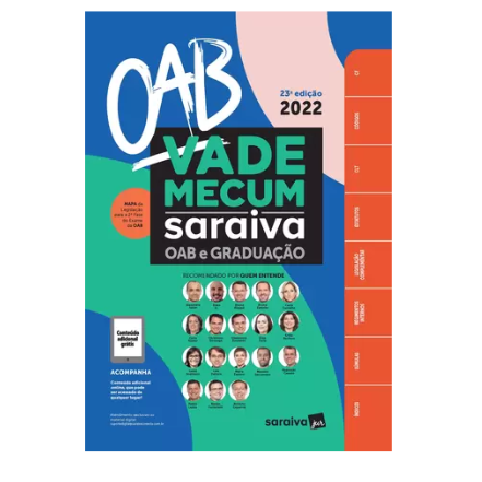 Livro - Vade Mecum Saraiva Oab E Graduação - 23ª edição 2022